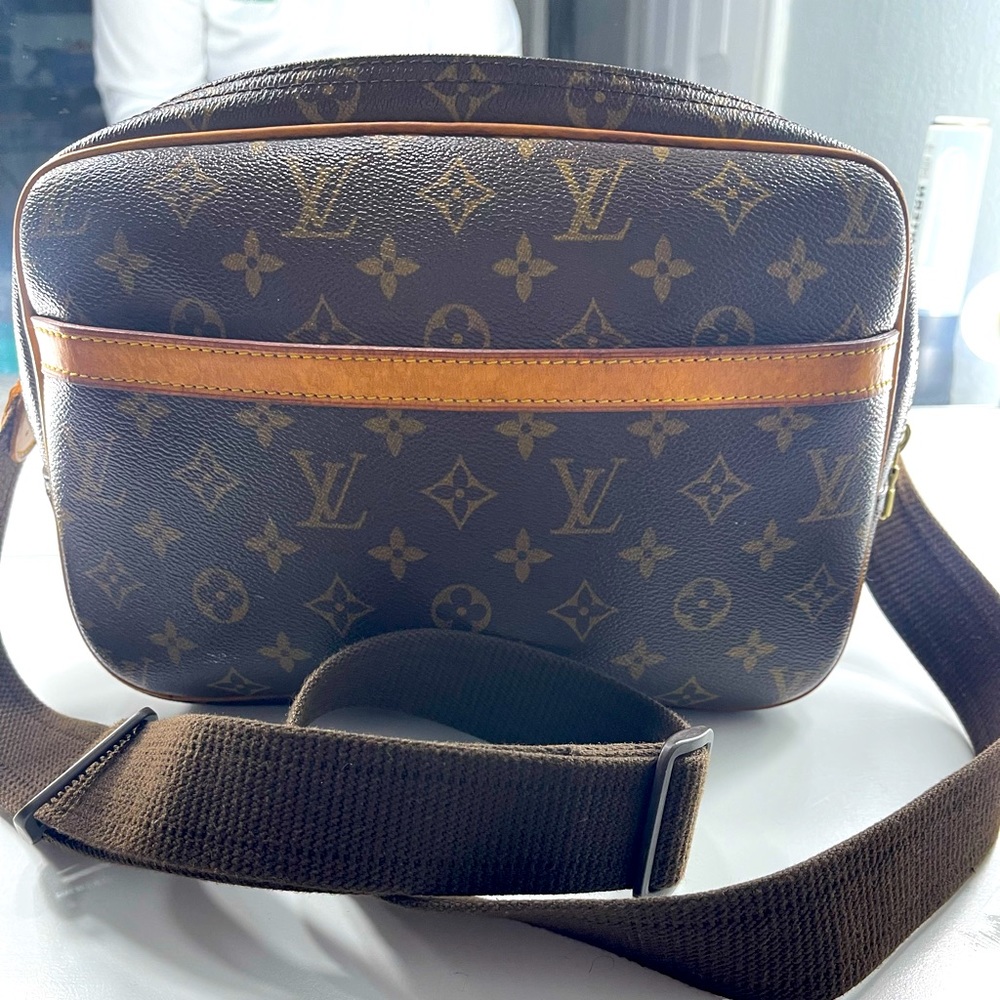 Auth LOUIS VUITTON Reporter PM Monogram Women's crossbody Bag